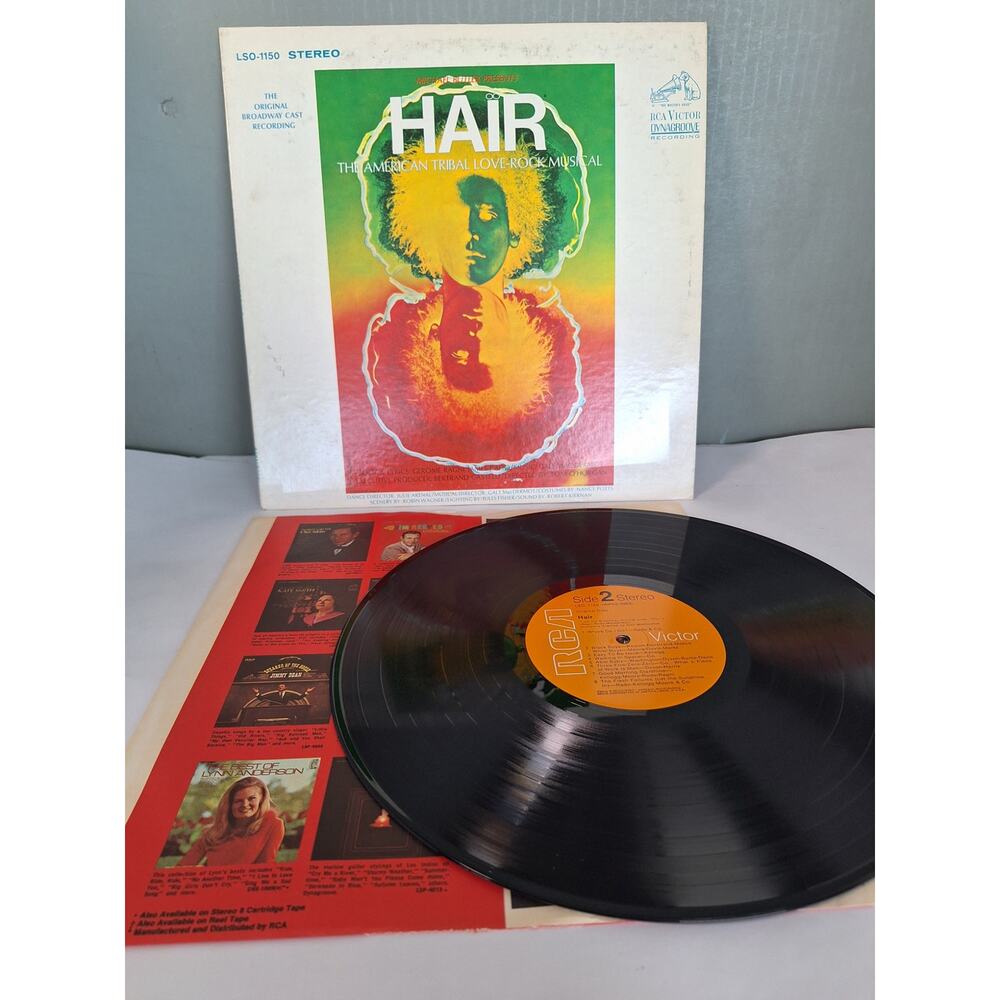Hair Original Broadway Cast Recording RCA Victor Dynagroove Vinyl LP VG+